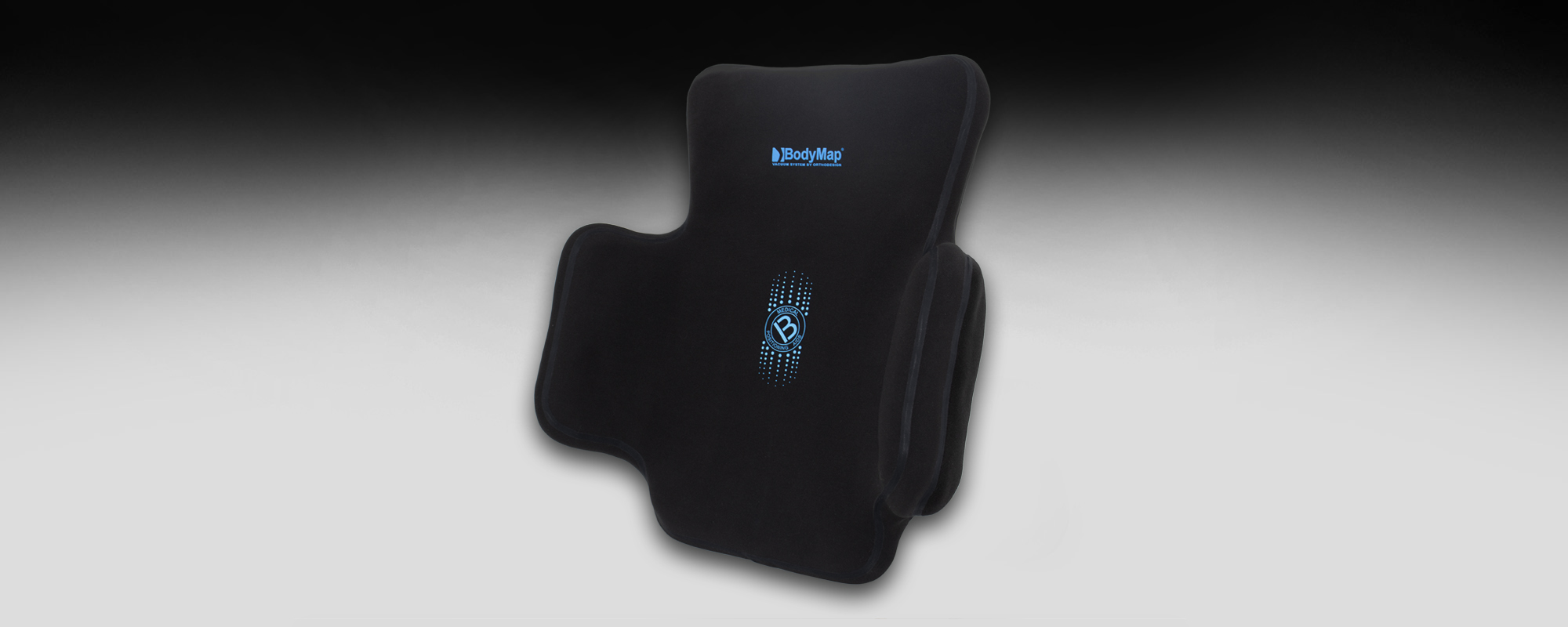 Back cushion with headrest and lateral support BodyMap® C